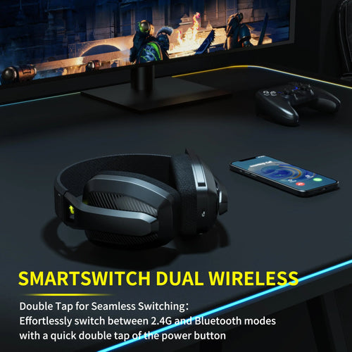 Wireless Gaming Headset with Mic for PC, PS5 & PS4